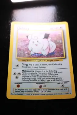 Pokemon TCG Clefairy Base Set 5/102 Holo Unlimited Holo Rare LP/XLNT - Image 2