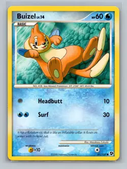 Pokemon TCG Buizel 61/106 Great Encounters Normal LP - Image 1