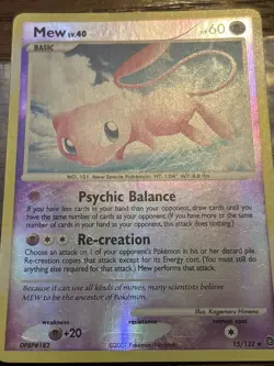 Pokemon TCG Mew - 15/132 Secret Wonders Reverse Holo Rare LP - Image 4