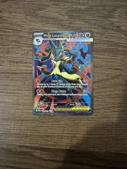 Pokemon Mega Evolution Mega Lucario Ex Full Art #160/132 - NM condition! - Image 1
