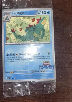 (5) 2024 Pokemon Illustration Contest Sealed 3 Pack Feraligatr Pikachu Toxtric - Image 3