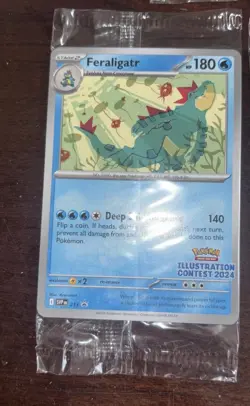 (5) 2024 Pokemon Illustration Contest Sealed 3 Pack Feraligatr Pikachu Toxtric - Image 4