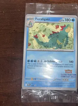 (5) 2024 Pokemon Illustration Contest Sealed 3 Pack Feraligatr Pikachu Toxtric - Image 5