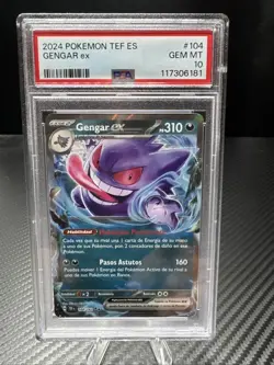 2024 POKEMON TEF ES GENGAR EX #104 GEM MT 10 - Image 1