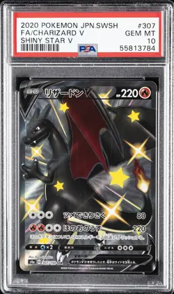 2020 POKEMON JPN SWORD & SHIELD SHINY STAR V #307 FULL ART/CHARIZARD V PSA 10 - Image 1