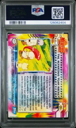 PSA 1 Pokemon Nefarious Team Rocket Foil Topps Movie Edition #12 1999 PR - Image 2