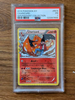 2016 Pokemon XY Generations PSA 1 Charizard Radiant Reverse Holo RC5 RC32 POOR - Image 1