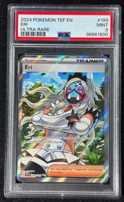 2024 POKEMON TEF EN-TEMPORAL FORCES ULTRA RARE #199 ERI PSA 9 - Image 1
