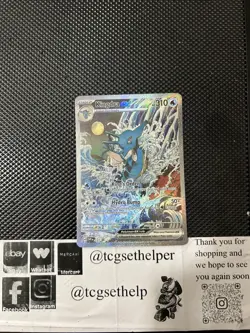 Pokemon Kingdra EX TCG 131 Shrouded Fable Black Star Promo Holo Card - Image 1