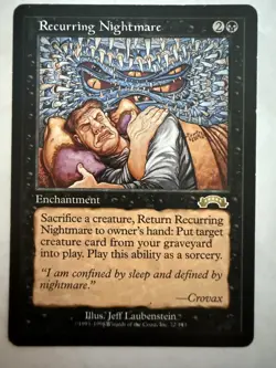 MTG: Recurring Nightmare Card Regular Exodus Magic the Gathering - Image 1