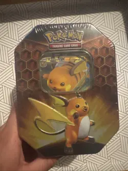 Pokemon TCG Hidden Fates Raichu Card Tin - Image 1