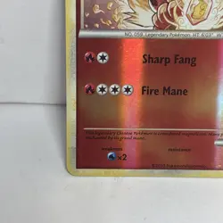 Pokemon TCG Arcanine HeartGold SoulSilver Reverse Holo Card 1/123 Rare - Image 5