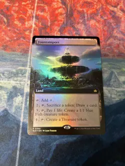 Fountainport (Extended Art) Bloomburrow Foil NM-M Pack to Sleeve Unplayed MTG - Image 1