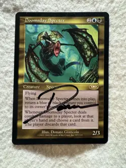 MTG - Doomsday Specter - Planeshift - NM - Artist Signed - Free Shipping! - Image 1