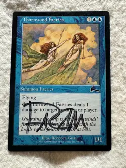MTG - Thornwind Faeries - Urza's Legacy - LP - Artist Signed - Free Shipping! - Image 1