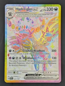 2024 Pokemon Surging Sparks Ultra Rare Hydreigon EX #223/191 UR - Image 1
