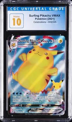 2021 POKEMON CELEBRATIONS - HOLO #009/025 FLYING PIKACHU VMAX CGC 10 PRISTINE - Image 1