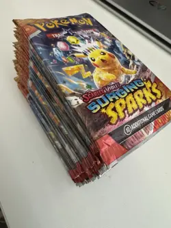 22X Lot Pokemon Surging Sparks Scarlet Violet Sealed Booster Pack Random Art - Image 1