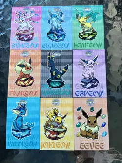 Pokemon Let's Go Eevee Database Peru Gem Set Eeveelutions Full Set US Seller - Image 1