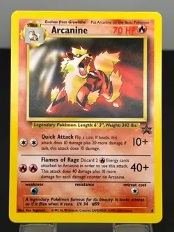 NM - Arcanine 6 - Pokemon TCG - Black Star Promo - Vintage 2000 - Image 1