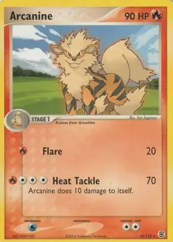 🔥🐾 ARCANINE 18/112 | 2004 Pokemon FireRed & LeafGreen | Non-Holo | NM | WOTC - Image 1