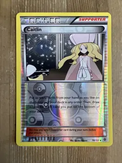 Caitlin - 78/101 - Uncommon - Reverse Holo NM, English Pokemon Plasma Blast - Image 1