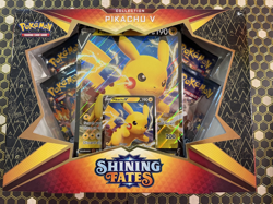 Pokemon TCG: Shining Fates Pikachu V Collection Box: NEW FACTORY SEALED - Image 1