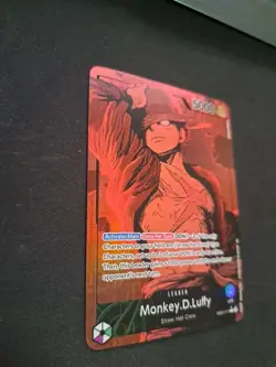 One Piece Card Game Monkey D. Luffy Leader EB02-010 Parallel Foil Red Japanese - Image 2