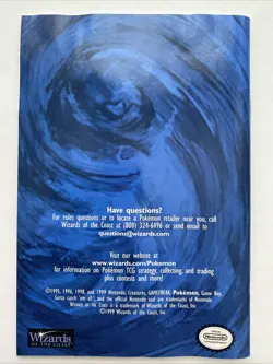 Pokemon TCG Trading Card Game 1999 Starter Rules Rulebook Version 1 VGC - Image 2