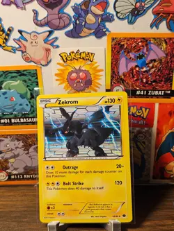 Zekrom 50/99 Holo Rare Next Destinies Pokemon Card 2012 - LP+ - Image 1
