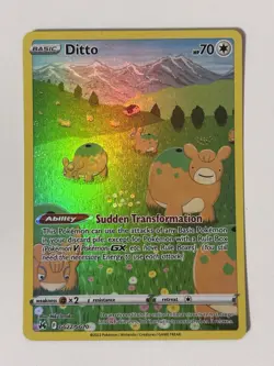 Ditto GG22/GG70 Galarian Gallery Holo Rare Pokemon Card Crown Zenith M/ NM - Image 1