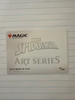 Secret Identity Art Card, Magic the Gathering Spider-Man, MTG Art Card, 6 - Image 2