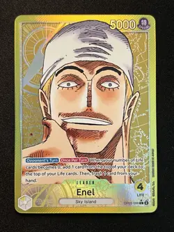 Enel OP05-098 Alt Art Leader One Piece Card Game English NM Parallel - Image 1