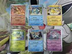Prismatic Evolutions Eeveelutions Black Star Promos Lot of 6 Pokemon Card Lot NM - Image 3