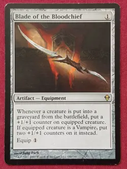 Magic The Gathering ZENDIKAR BLADE OF THE BLOODCHIEF artifact card MTG - Image 1
