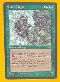 MTG GIANT BADGER Book Promo (OldManMTG 011-089) - Image 1