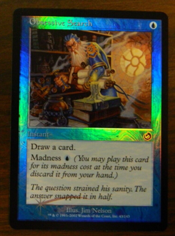 MTG FOIL Torment Obsessive Search Unplayed Excellent - NM Condition - Image 1