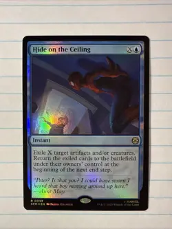 Hide On The Ceiling - Foil - Spider-Man - NM - MTG Magic - R 0032 - Image 1