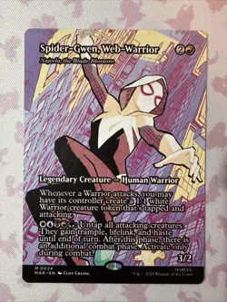 MTG: SPIDER-GWEN, WEB-WARRIOR (NAJEELA, THE BLADE-BLOSSOM) (BORDERLESS) 0024 - Image 1