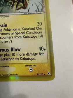 Pokemon TCG Kabutops Delta Species EX 9/110 Holon Phantoms Rare 2006 MP - Image 5