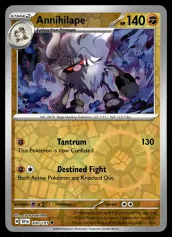 ANNILHILAPE - 100/191 - SURGING SPARKS SSP EN POKEMON REVERSE HOLO - NM - Image 1