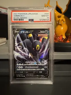 UMBREON V 047 /069 EEVEE HEROES PSA 10 2021 POKEMON JPN SWORD & SHIELD - Image 1