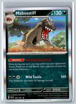 2024 SCARLET & VIOLET SERIES - PALDEA FATES HOLO MABOSSTIFF RARE #63 - Image 1