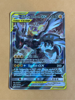 2019 Pokemon Sun Moon Pikachu Zekrom GX Black Star Promo BSP #SM168 NM - Image 1