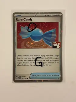 SWIRL 1x Rare Candy 191/198 Holo Pokemon Prize Pack Scarlet & Violet variant G - Image 1