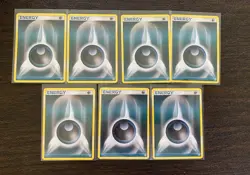 Darkness Energy 129/130 7x Diamond And Pearl Pokemon Card Bundle - Image 1