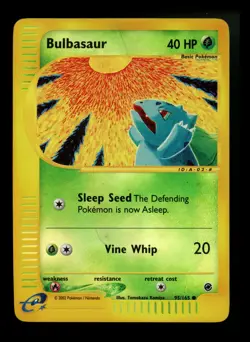 Bulbasaur 95/165 Expedition 2002 Reverse Holo Pokemon Card TCG - Image 1