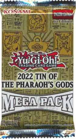 Yu-Gi-Oh Cards - 2022 Tin of The Pharaoh's Gods - MEGA PACK (18 cards) - Sealed - Image 1