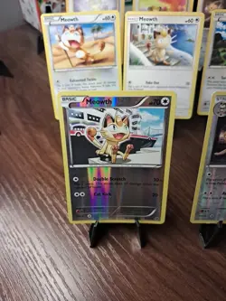 Pokemon TCG Meowth And Persian 8 Card Lot 2 (Reverse Holos) - Image 2