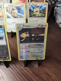 Pokemon TCG Meowth And Persian 8 Card Lot 2 (Reverse Holos) - Image 3
